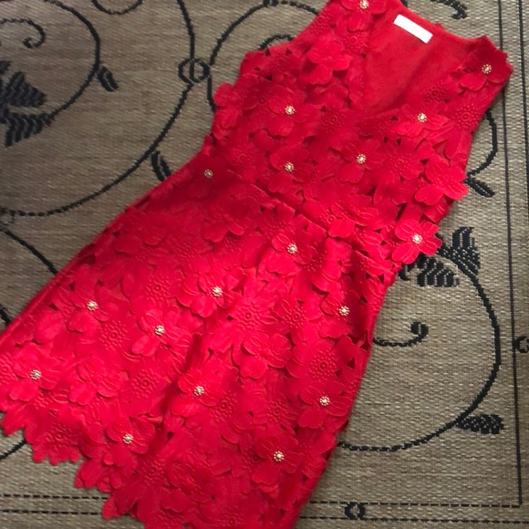 Michael Kors Red Dress - Picture 1 of 9